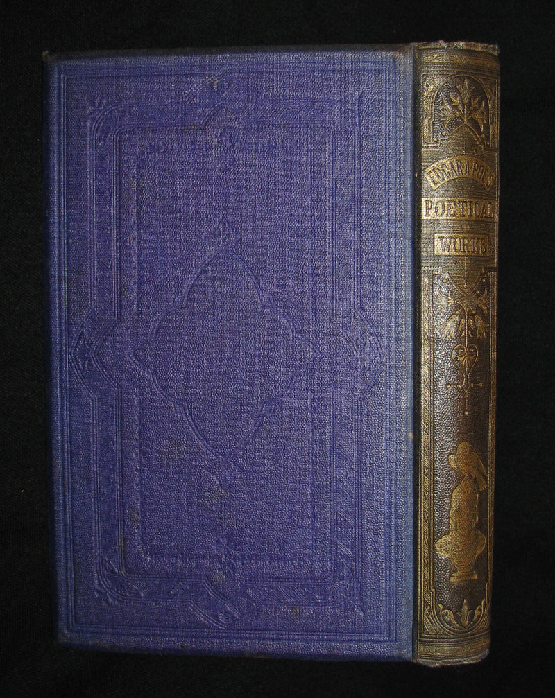 1860's Rare Victorian Book - The Poetical Works of Edgar Allan Poe. Edinburgh Edition.