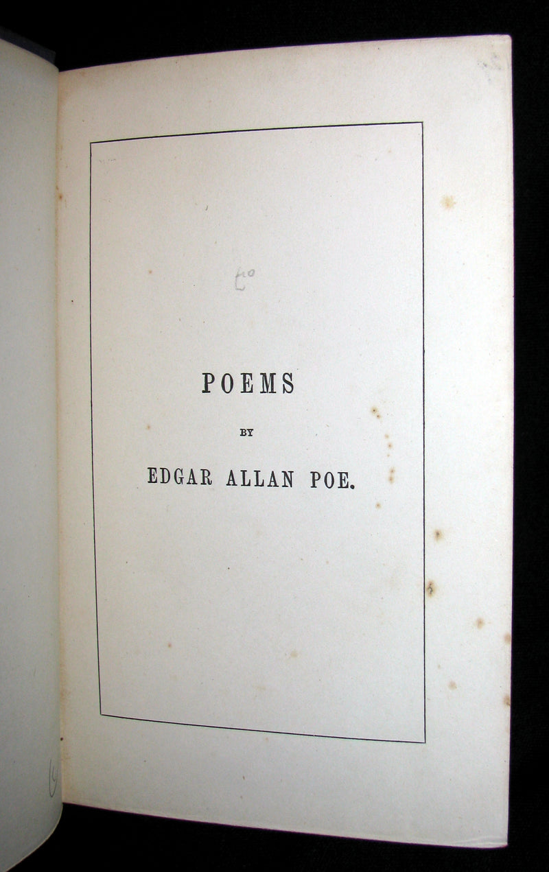 1860's Rare Victorian Book - The Poetical Works of Edgar Allan Poe. Edinburgh Edition.