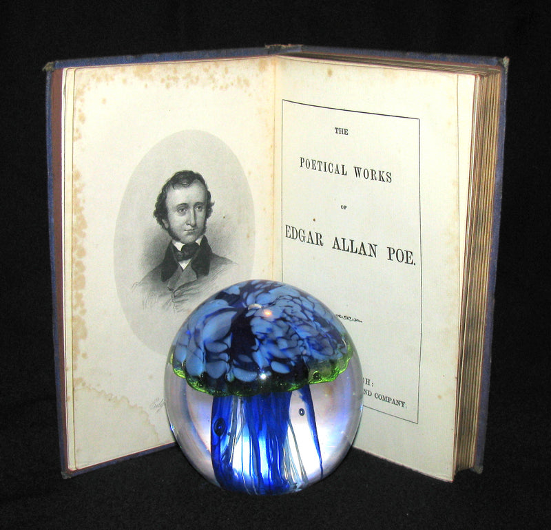 1860's Rare Victorian Book - The Poetical Works of Edgar Allan Poe. Edinburgh Edition.