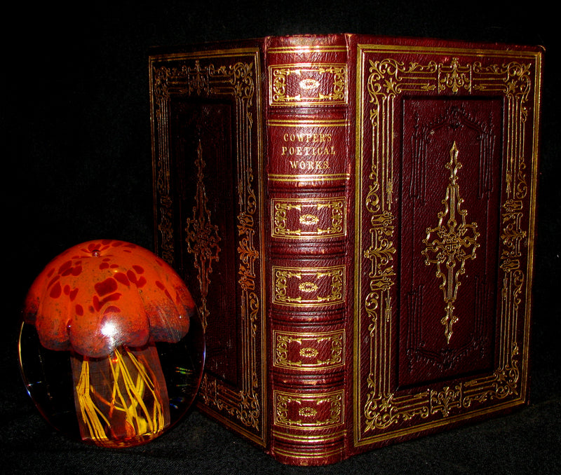 1850 Rare Book -  The Complete Poetical Works of William Cowper, illustrated.