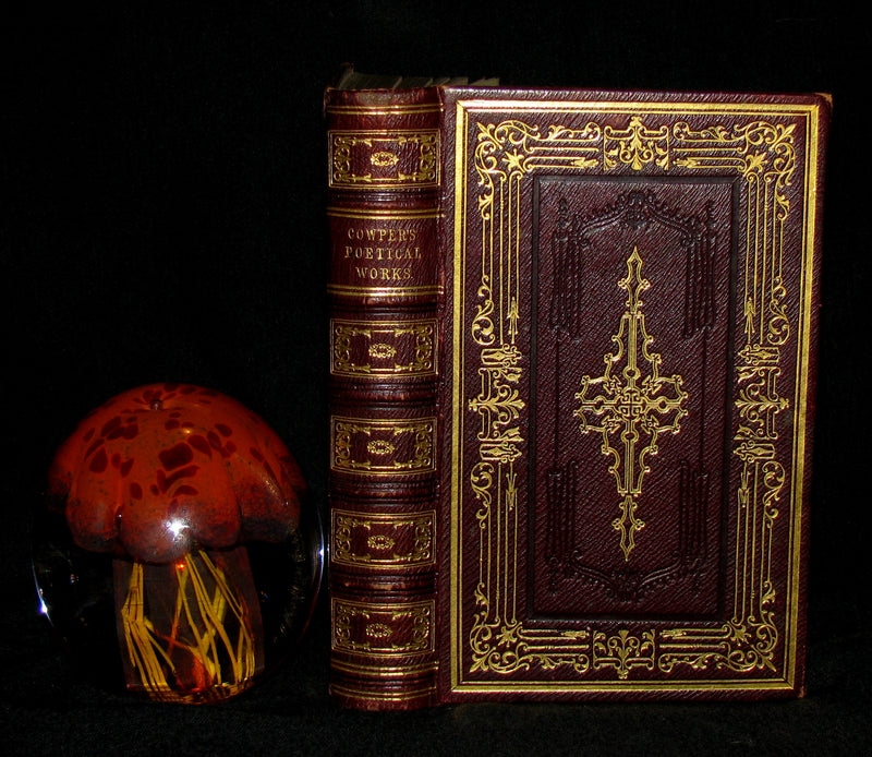 1850 Rare Book -  The Complete Poetical Works of William Cowper, illustrated.