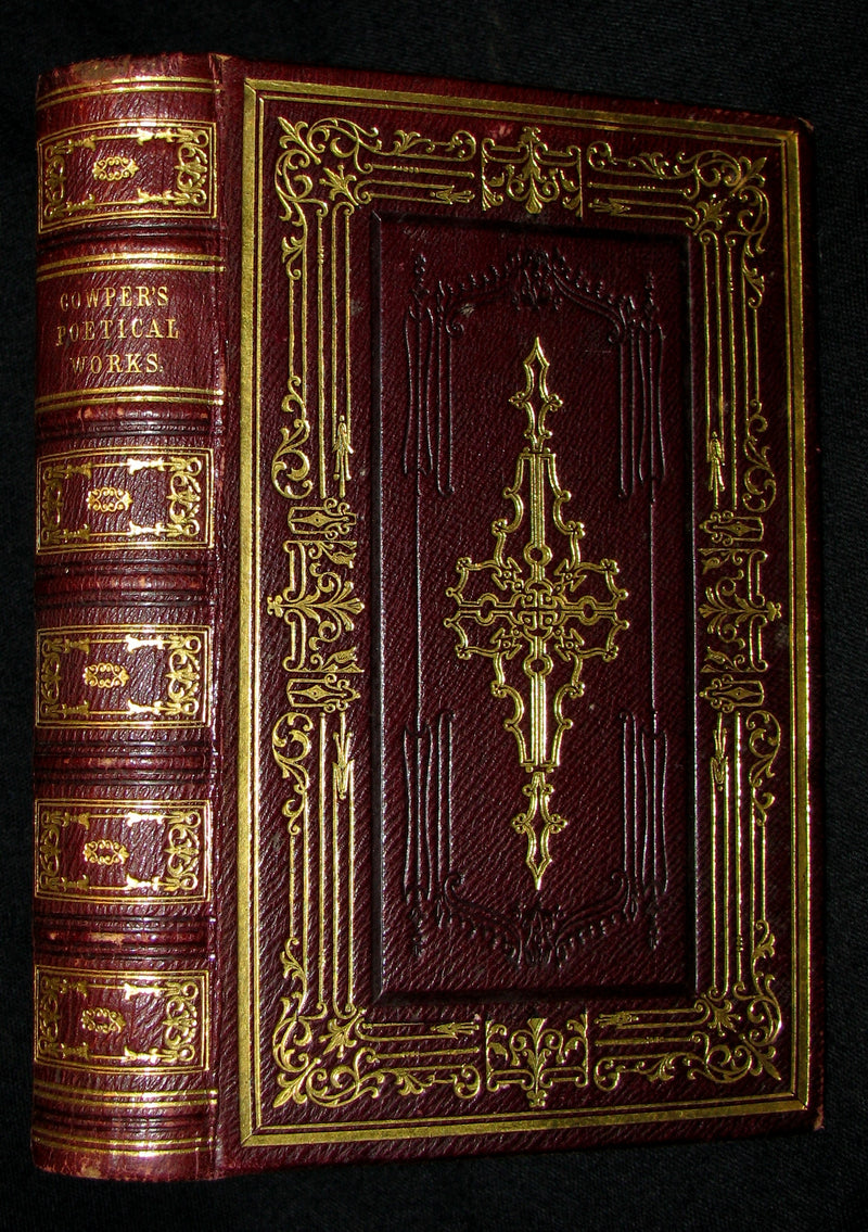 1850 Rare Book -  The Complete Poetical Works of William Cowper, illustrated.