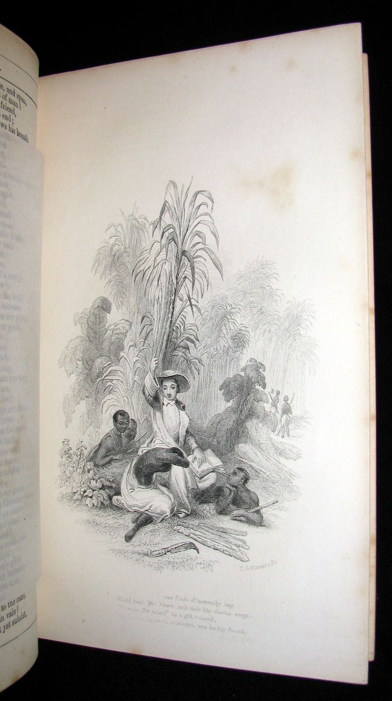 1850 Rare Book -  The Complete Poetical Works of William Cowper, illustrated.