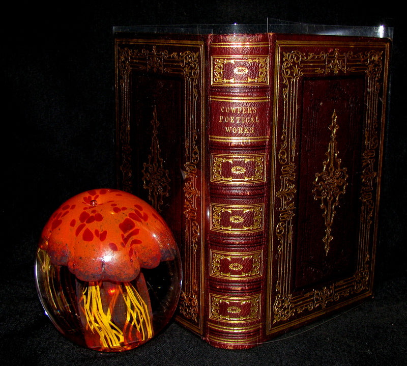 1850 Rare Book -  The Complete Poetical Works of William Cowper, illustrated.