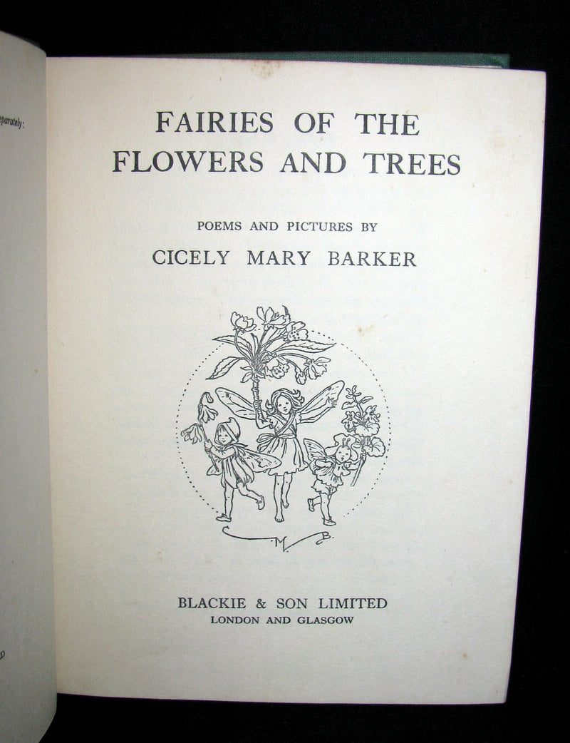 1950 - Cicely Mary Barker - FAIRIES OF THE FLOWERS AND TREES - 1st Edition