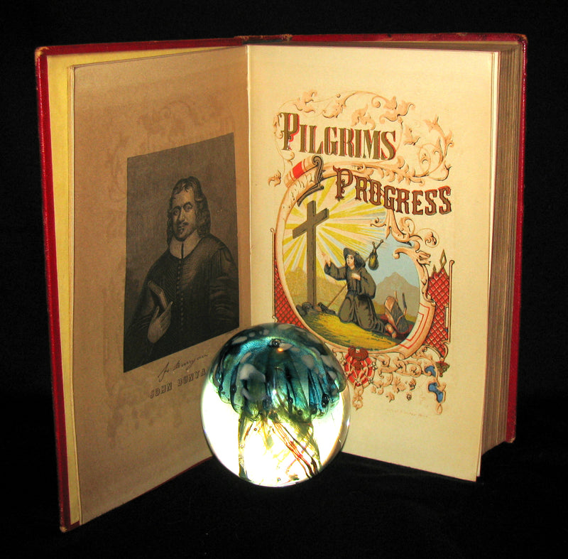 1857 Victorian Book in Scarce Binding - The Pilgrim's Progress by John Bunyan