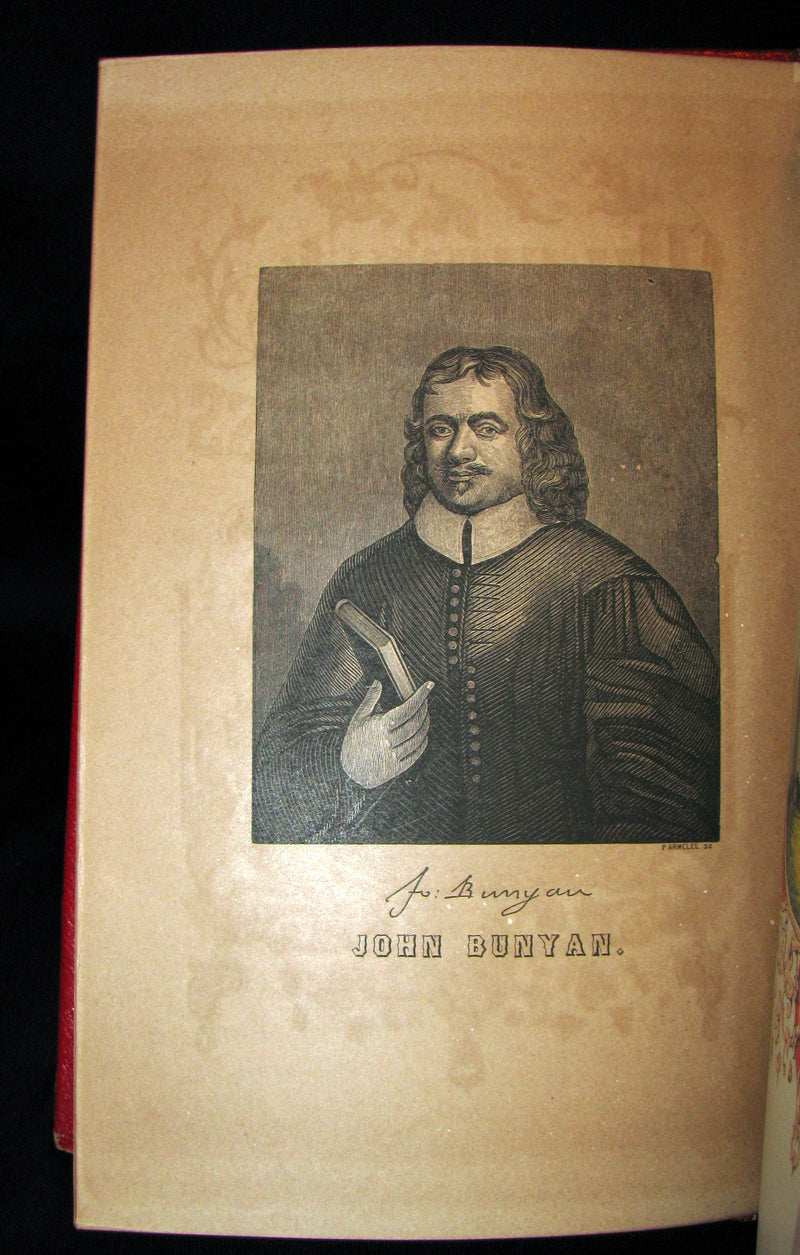 1857 Victorian Book in Scarce Binding - The Pilgrim's Progress by John Bunyan