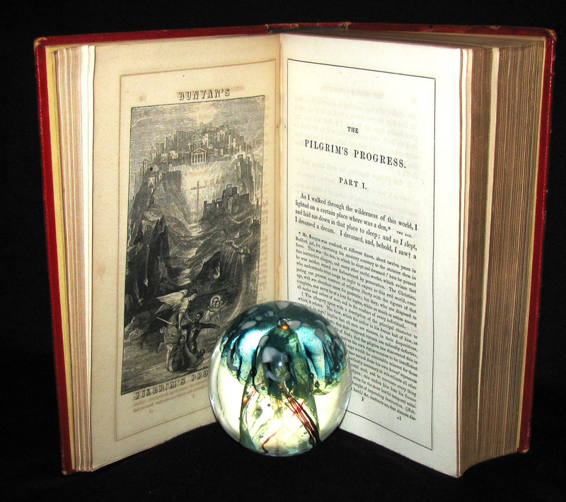 1857 Victorian Book in Scarce Binding - The Pilgrim's Progress by John Bunyan