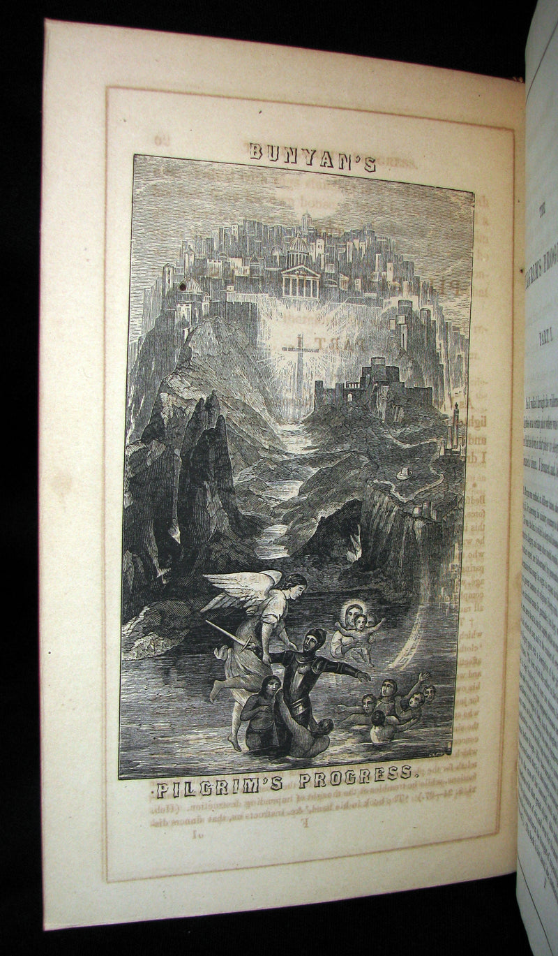 1857 Victorian Book in Scarce Binding - The Pilgrim's Progress by John Bunyan