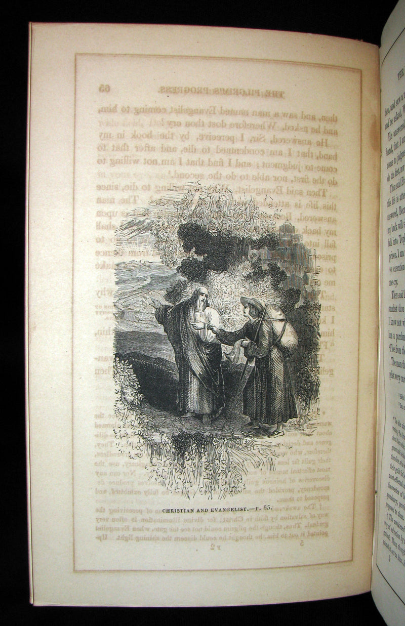 1857 Victorian Book in Scarce Binding - The Pilgrim's Progress by John Bunyan