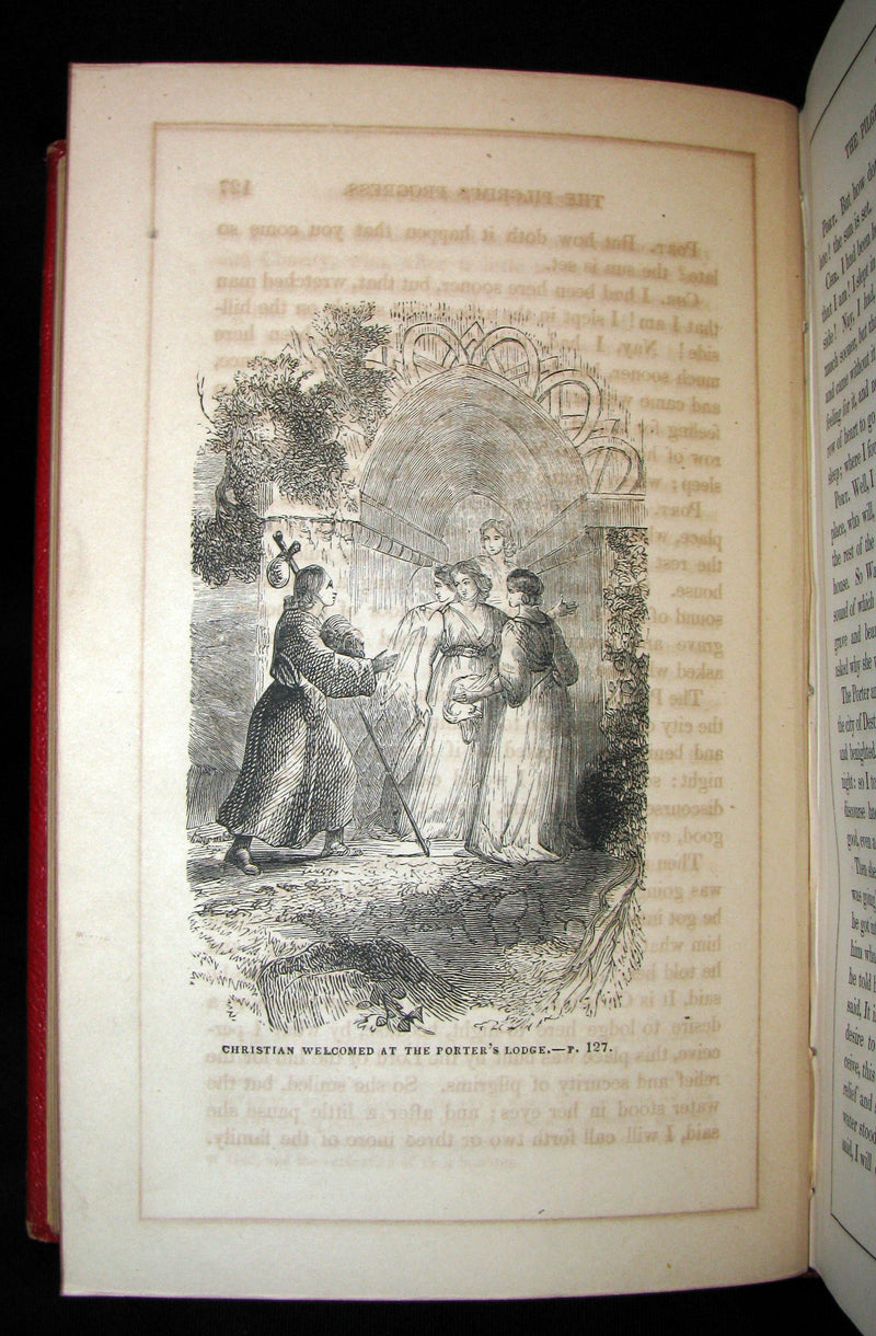 1857 Victorian Book in Scarce Binding - The Pilgrim's Progress by John Bunyan