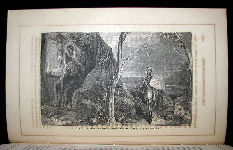 1857 Victorian Book in Scarce Binding - The Pilgrim's Progress by John Bunyan