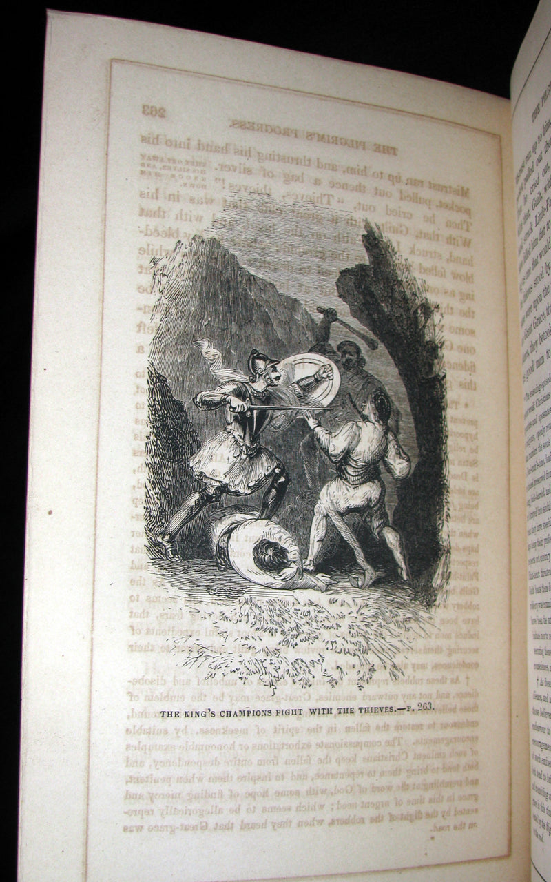 1857 Victorian Book in Scarce Binding - The Pilgrim's Progress by John Bunyan