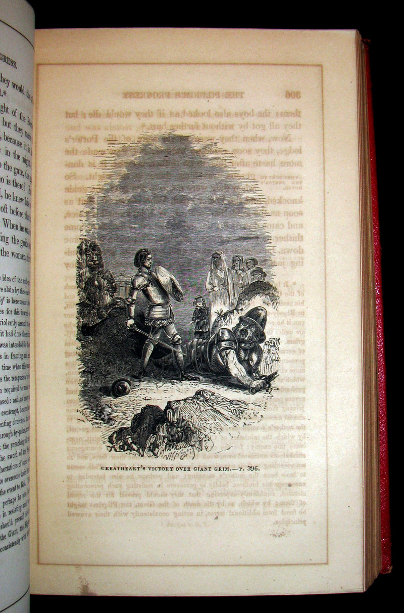 1857 Victorian Book in Scarce Binding - The Pilgrim's Progress by John Bunyan