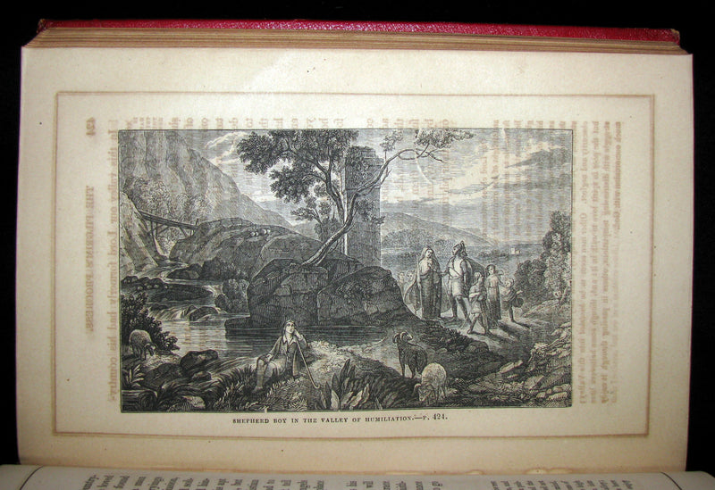 1857 Victorian Book in Scarce Binding - The Pilgrim's Progress by John Bunyan