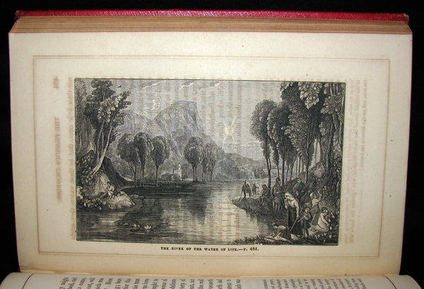 1857 Victorian Book in Scarce Binding - The Pilgrim's Progress by John Bunyan