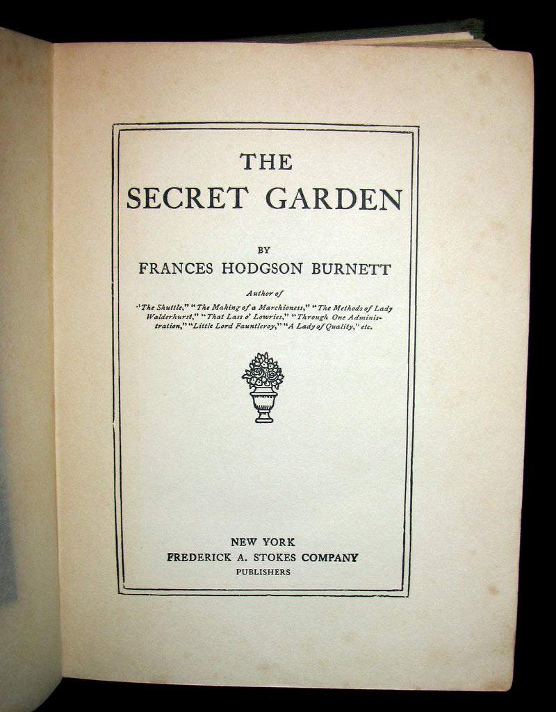 1911 Rare Book Early Edition - The Secret Garden by Frances Hodgson Burnett