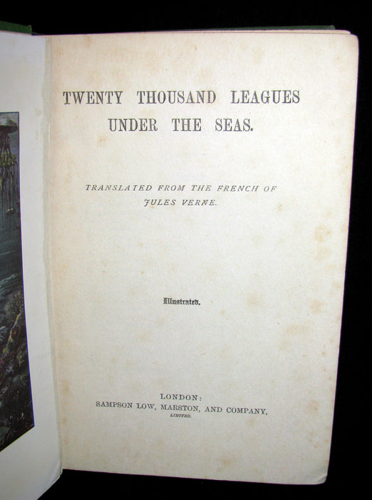 1900 Rare Book - Twenty Thousand Leagues Under the Sea by Jules Verne