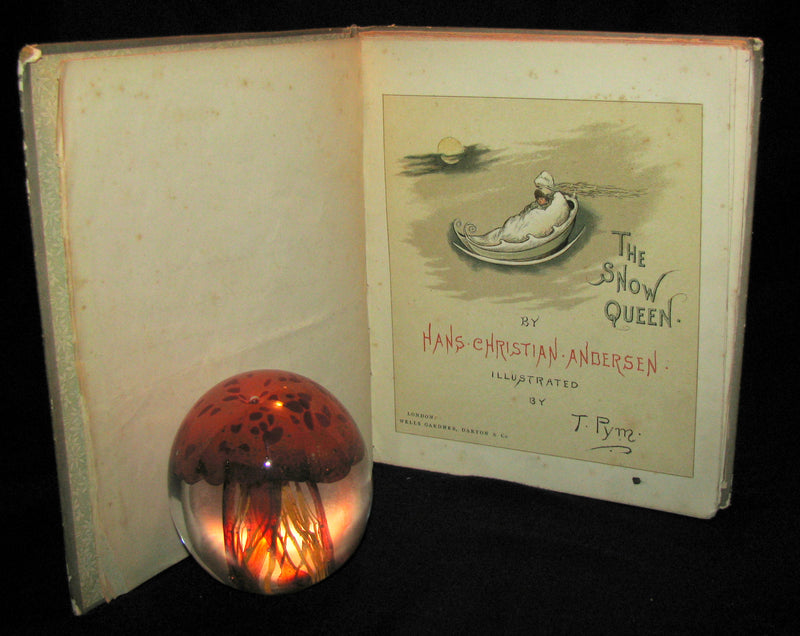 1885 Scarce Victorian Book -  The Snow Queen by Hans Christian Andersen illustrated by T. Pym (pseudonym for Clara Creed)