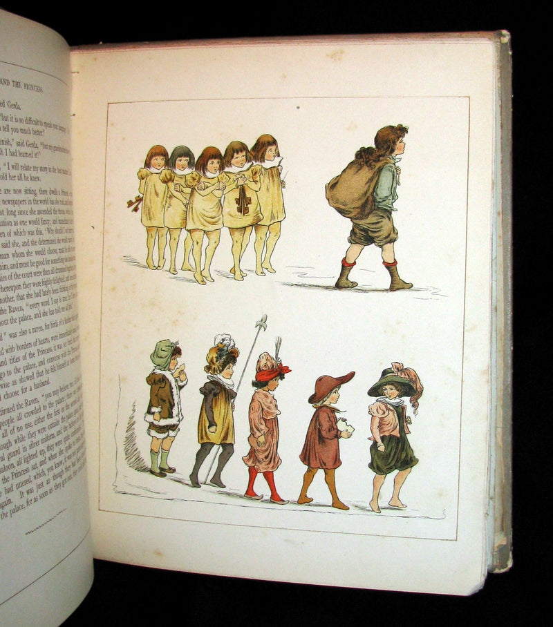 1885 Scarce Victorian Book -  The Snow Queen by Hans Christian Andersen illustrated by T. Pym (pseudonym for Clara Creed)