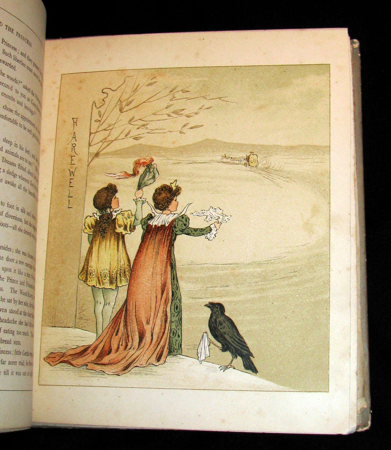 1885 Scarce Victorian Book -  The Snow Queen by Hans Christian Andersen illustrated by T. Pym (pseudonym for Clara Creed)