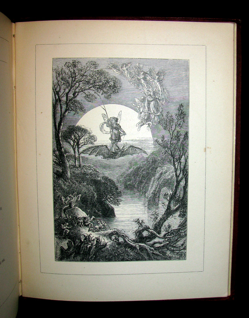 1872 Rare Victorian Book - The Poetical Works of Edgar Allan Poe. Edinburgh Illustrated Edition.