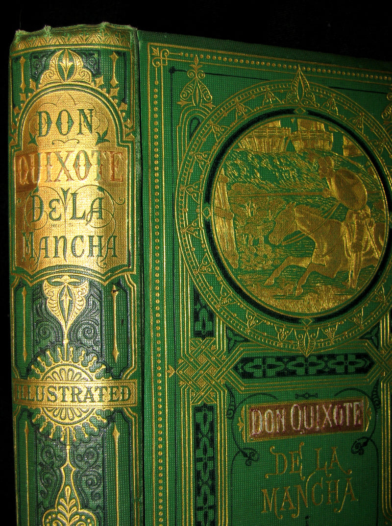 1870 Rare Book ~ Adventures of Don Quixote De La Mancha Illustrated