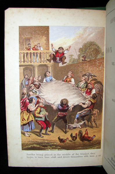 1870 Rare Book ~ Adventures of Don Quixote De La Mancha Illustrated