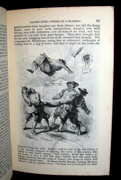 1870 Rare Book ~ Adventures of Don Quixote De La Mancha Illustrated