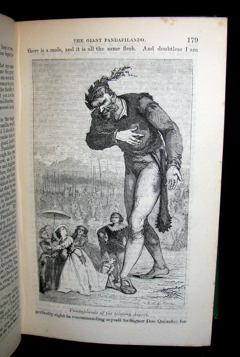 1870 Rare Book ~ Adventures of Don Quixote De La Mancha Illustrated