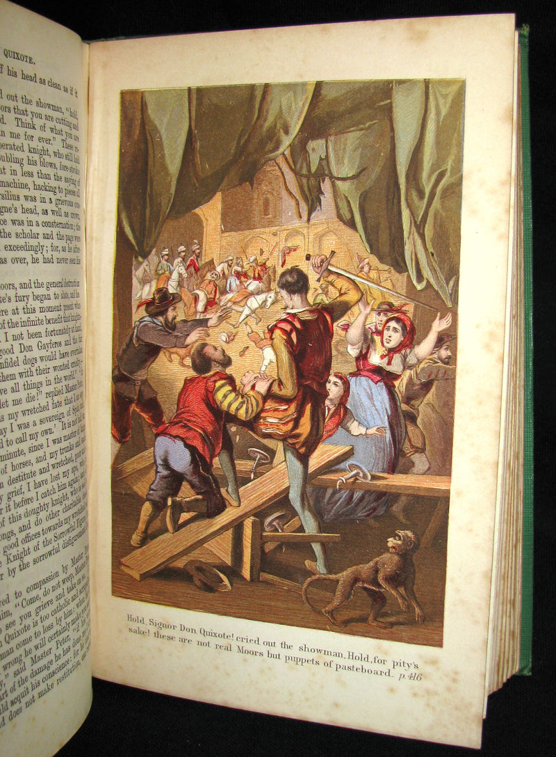 1870 Rare Book ~ Adventures of Don Quixote De La Mancha Illustrated