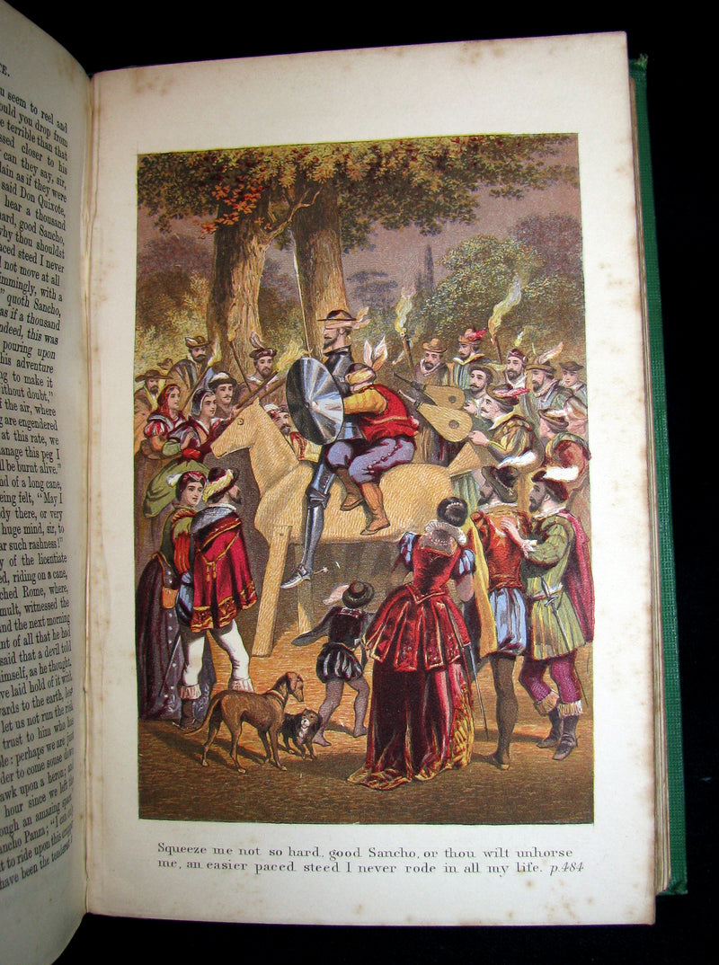1870 Rare Book ~ Adventures of Don Quixote De La Mancha Illustrated