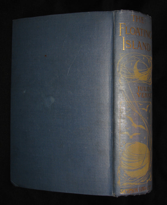 1915 Rare Book - The Floating Island, or, The Pearl of the Pacific by Jules Verne