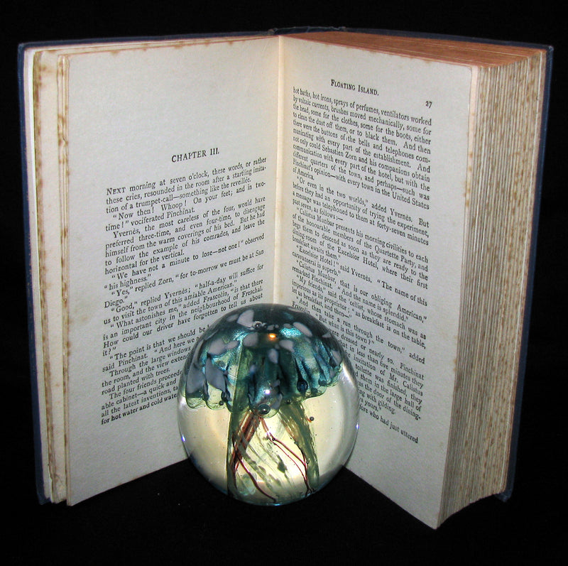 1915 Rare Book - The Floating Island, or, The Pearl of the Pacific by Jules Verne