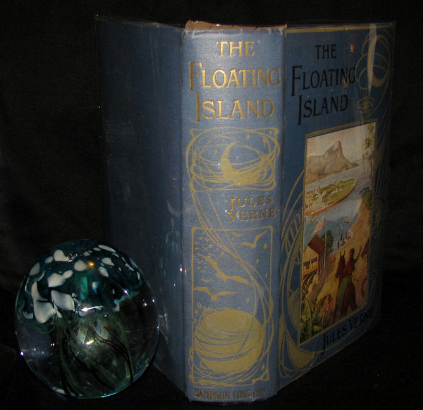 1915 Rare Book - The Floating Island, or, The Pearl of the Pacific by Jules Verne
