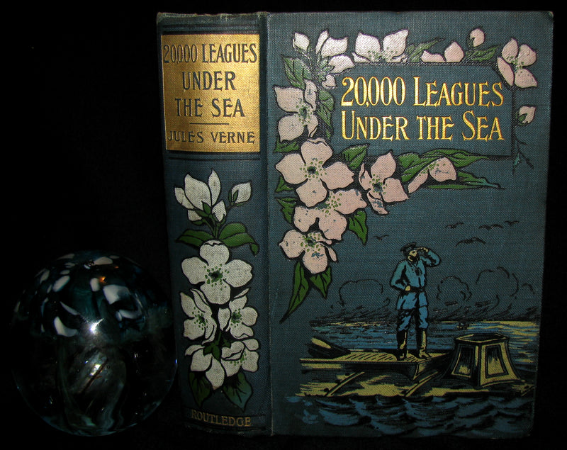 1900 Rare Book - Captain Hatteras - I. The English at the North Pole (with) II. The Field of Ice by Jules Verne