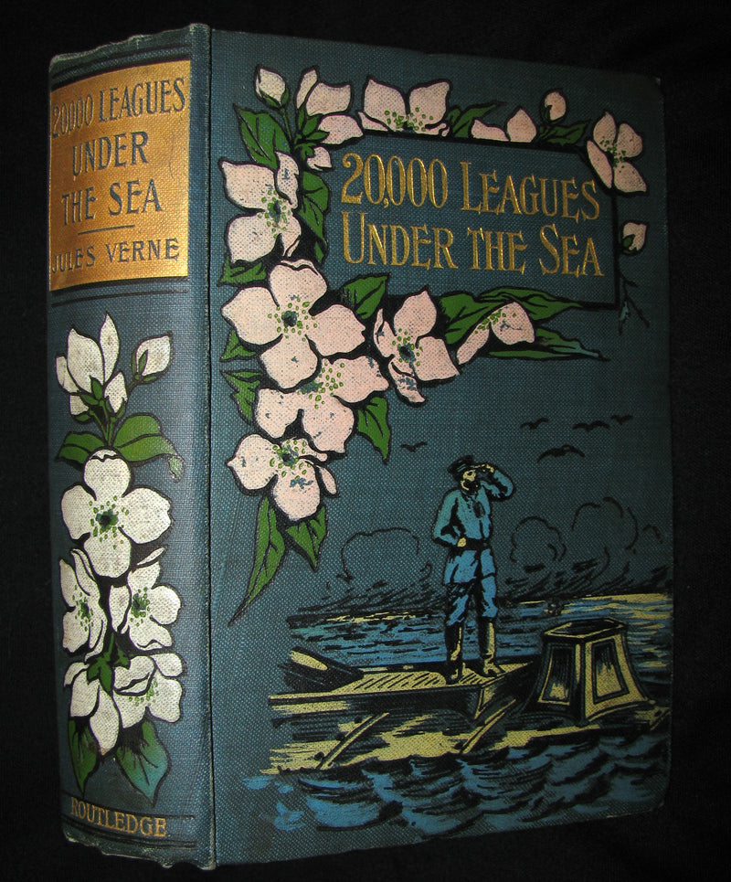 1900 Rare Book - Captain Hatteras - I. The English at the North Pole (with) II. The Field of Ice by Jules Verne