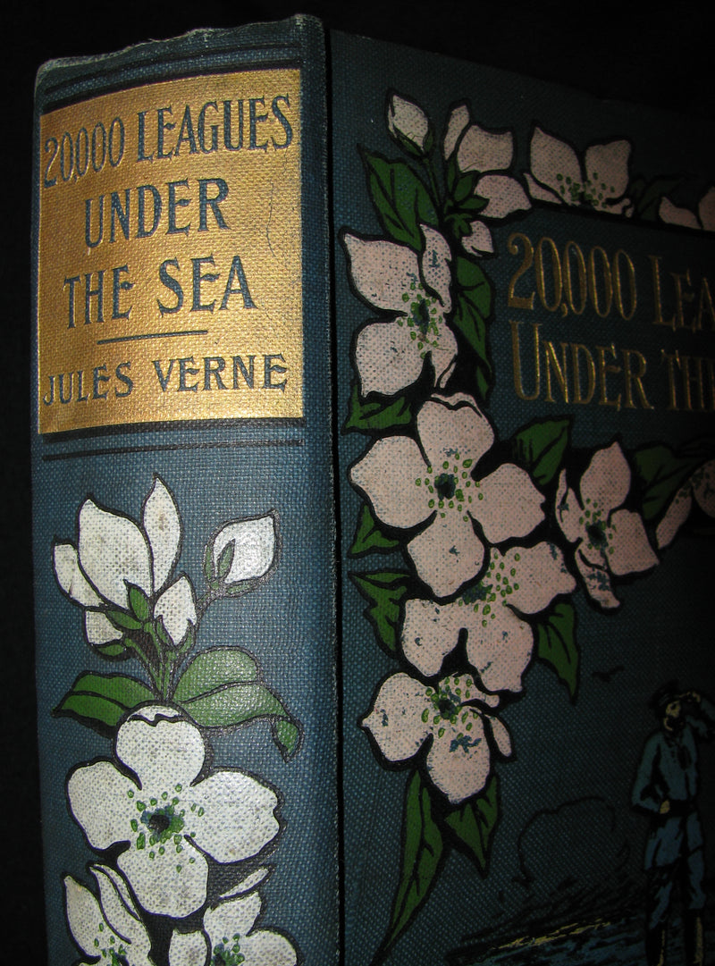 1900 Rare Book - Captain Hatteras - I. The English at the North Pole (with) II. The Field of Ice by Jules Verne