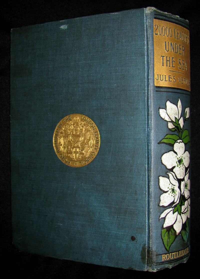 1900 Rare Book - Captain Hatteras - I. The English at the North Pole (with) II. The Field of Ice by Jules Verne