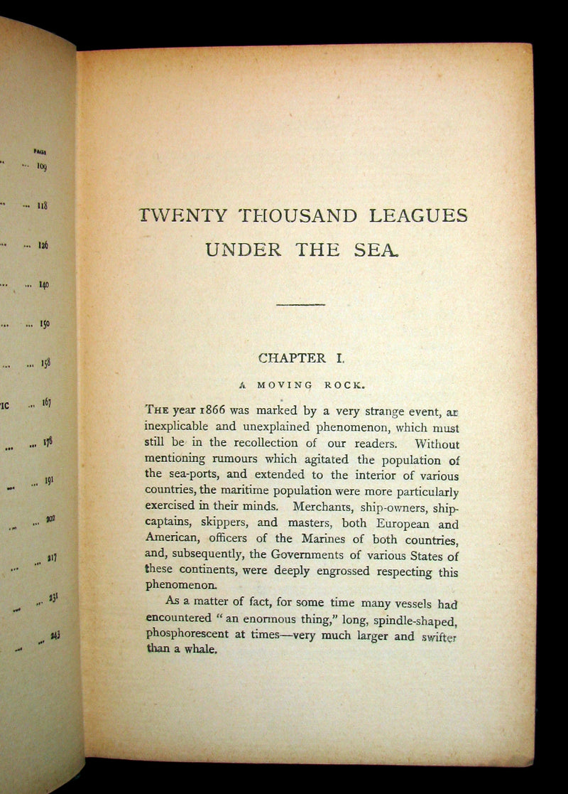 1900 Rare Book - Captain Hatteras - I. The English at the North Pole (with) II. The Field of Ice by Jules Verne