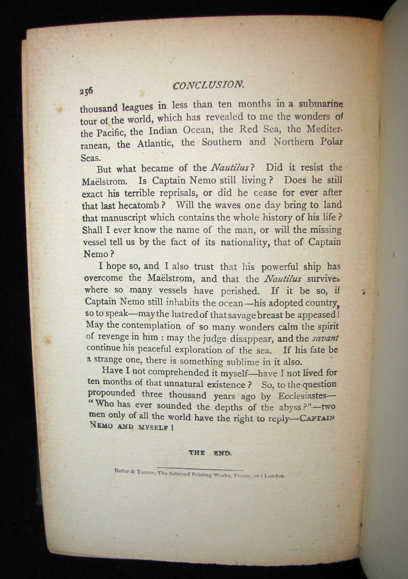 1900 Rare Book - Captain Hatteras - I. The English at the North Pole (with) II. The Field of Ice by Jules Verne