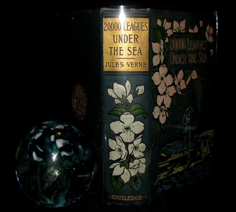 1900 Rare Book - Captain Hatteras - I. The English at the North Pole (with) II. The Field of Ice by Jules Verne