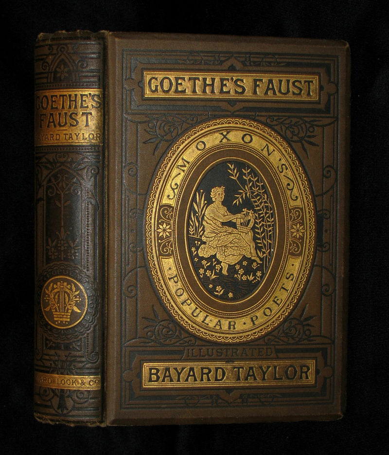 1890 Rare Victorian Book -   Faust - A Tragedy by Goethe, Illustrated.