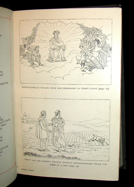 1890 Rare Victorian Book Faust A Tragedy By Goethe Illustrated Mflibra Antique Books 6095