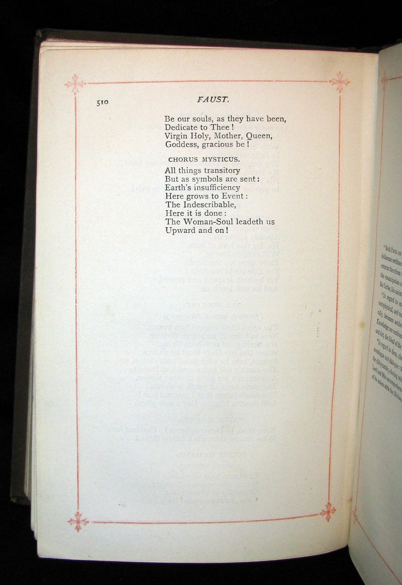 1890 Rare Victorian Book -   Faust - A Tragedy by Goethe, Illustrated.