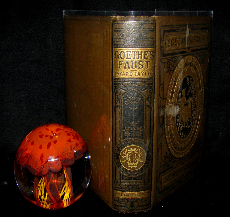 1890 Rare Victorian Book -   Faust - A Tragedy by Goethe, Illustrated.