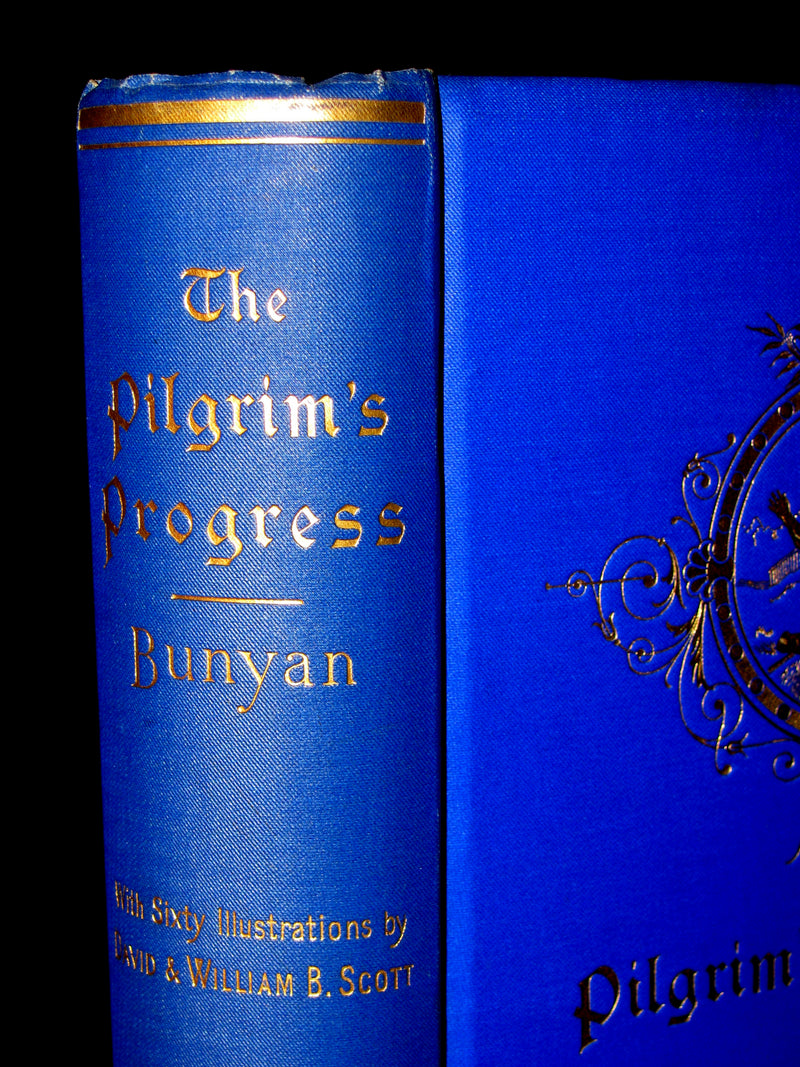 1898 Victorian Rare Book - The Pilgrim's Progress by John Bunyan, Illustrated