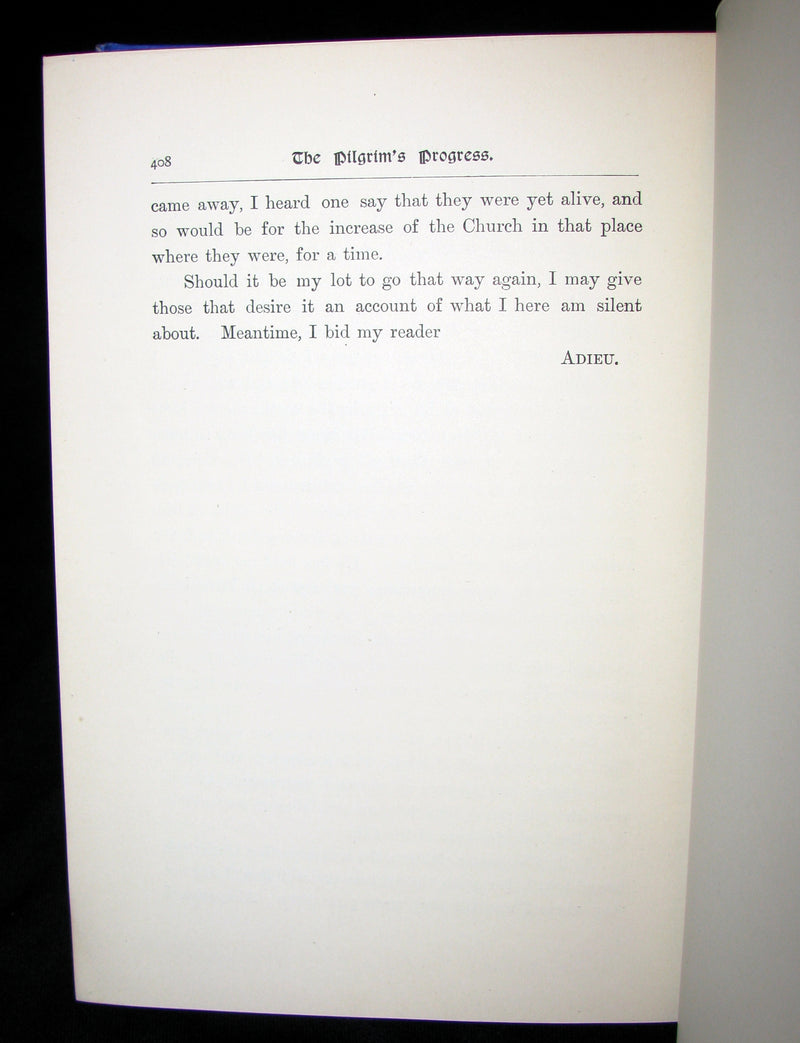 1898 Victorian Rare Book - The Pilgrim's Progress by John Bunyan, Illustrated