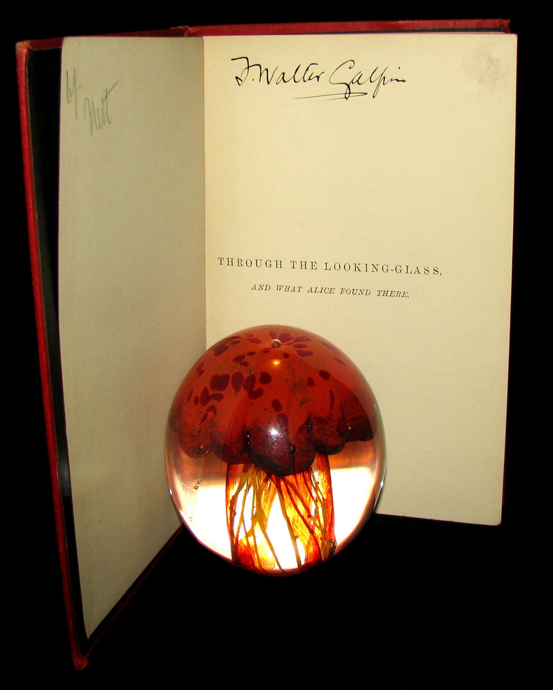 1887 Rare Victorian Book - Through the Looking Glass, and What Alice Found There by Lewis Carroll