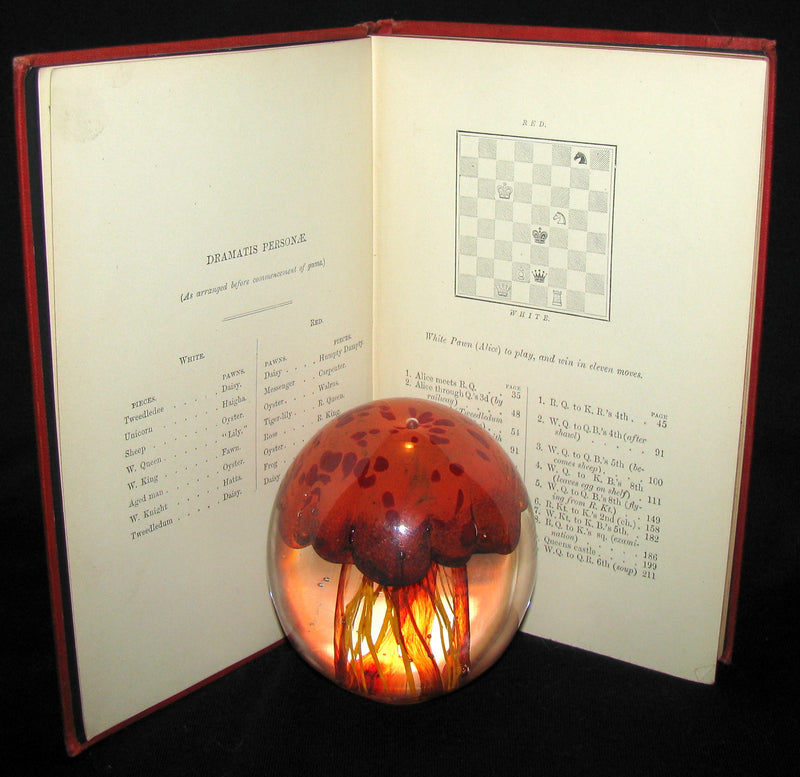 1887 Rare Victorian Book - Through the Looking Glass, and What Alice Found There by Lewis Carroll